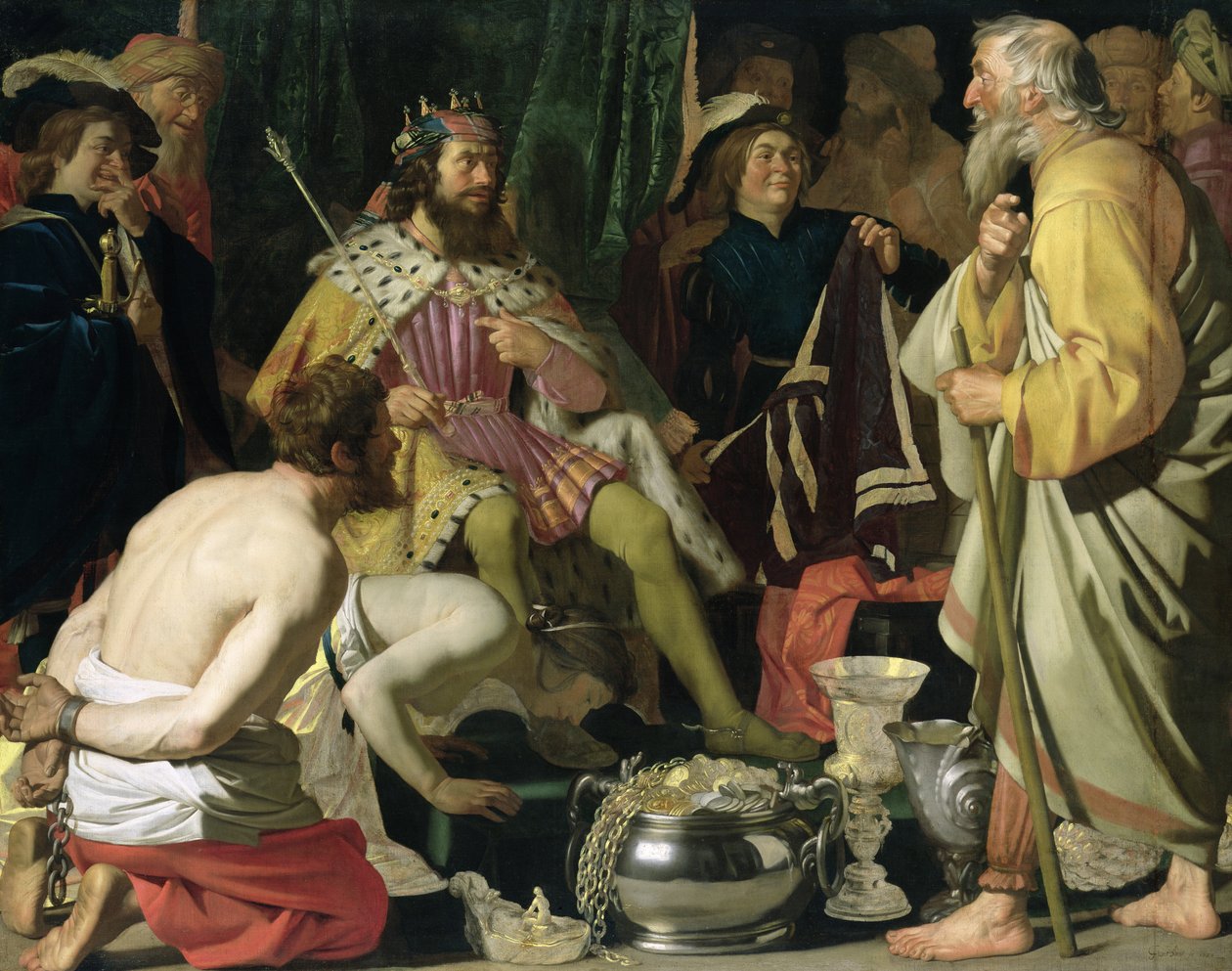 Karun ve Solon, 1624 by Gerrit van Honthorst