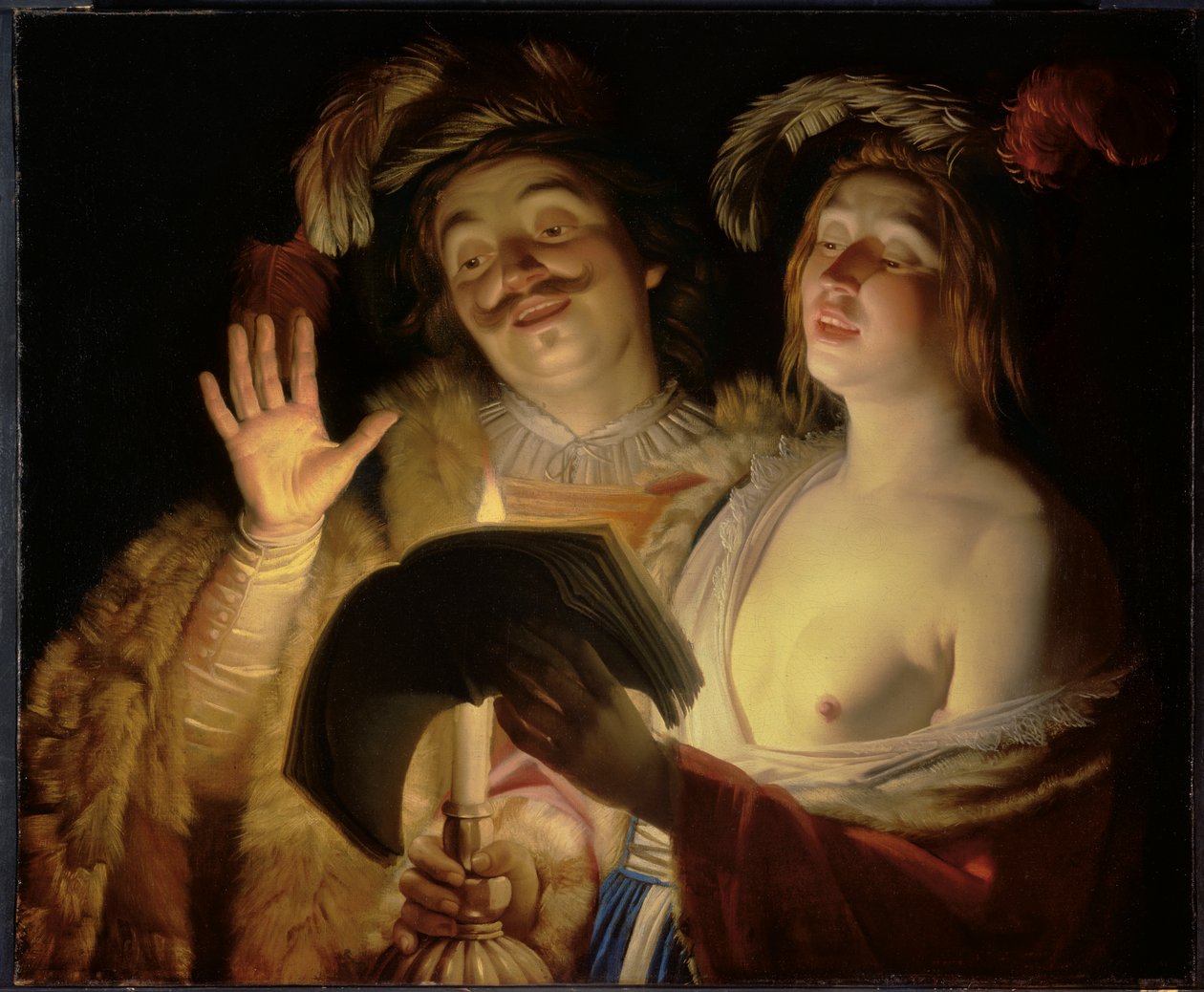 Düet, 1624 by Gerrit van Honthorst