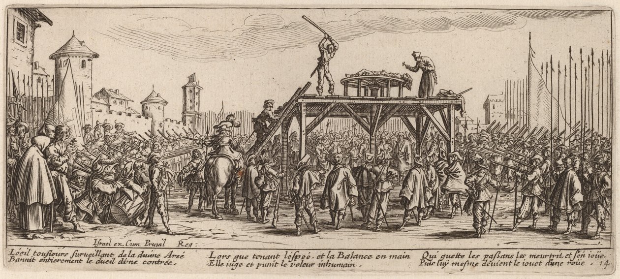 Tekerlek by Gerrit van Schagen after Jacques Callot