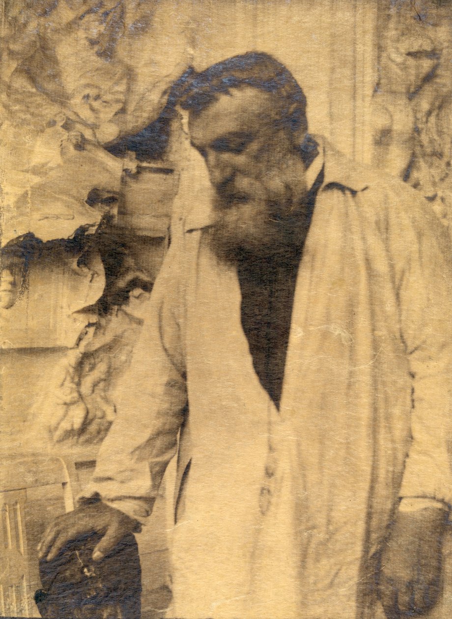 Auguste Rodin stüdyosunda, 1906 (sepya fotoğrafı) by Gertrude Käsebier