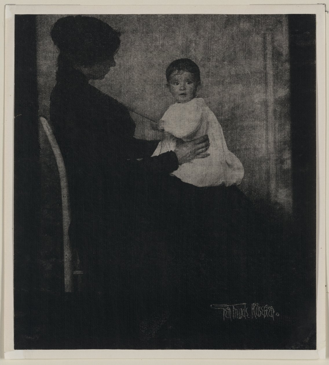 Bebek ile Bayan Ward portresi by Gertrude Käsebier