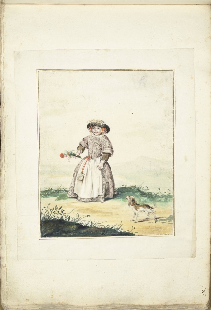 Çocuk bir manzara by Gesina ter Borch