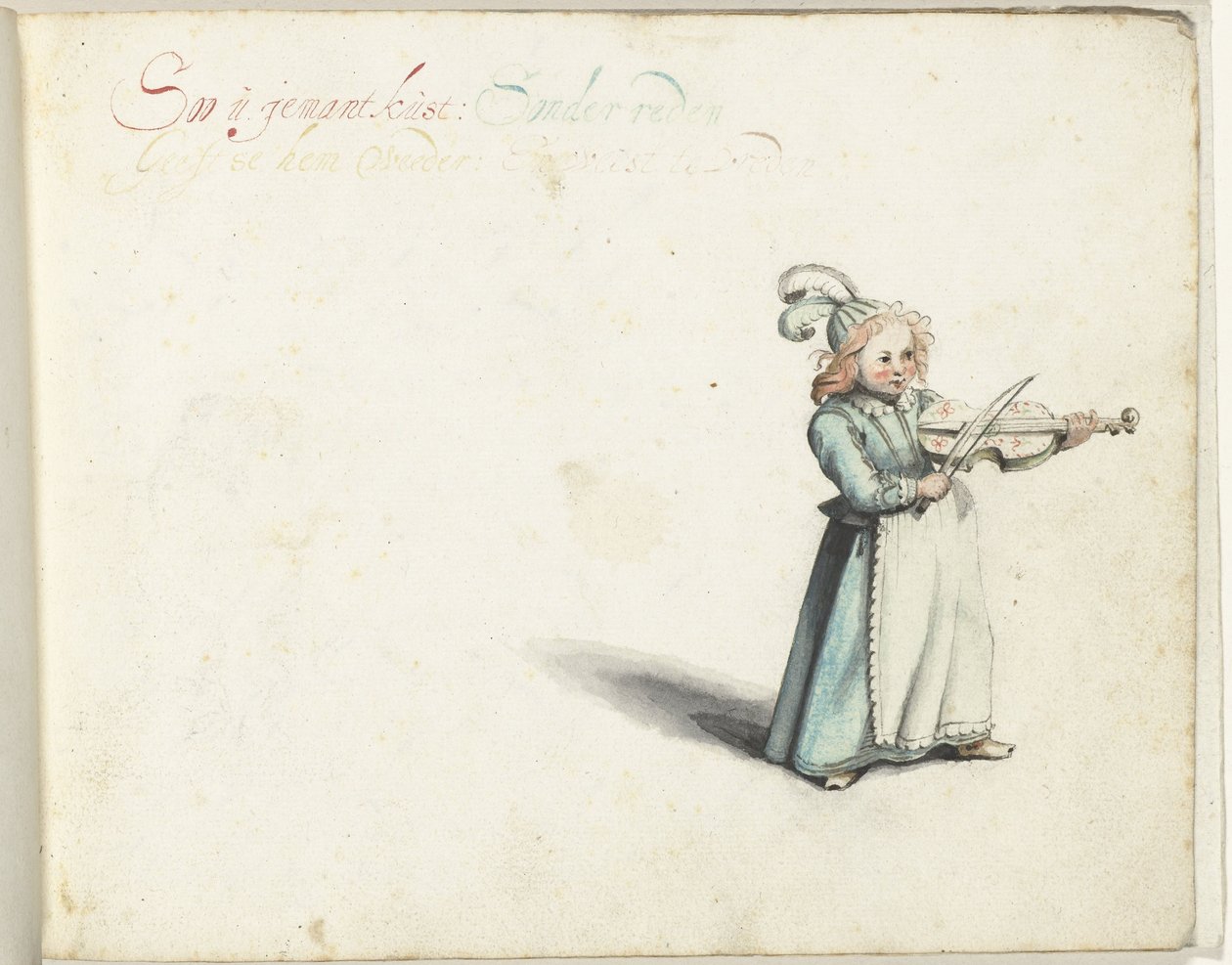 keman çalan çocuk by Gesina ter Borch