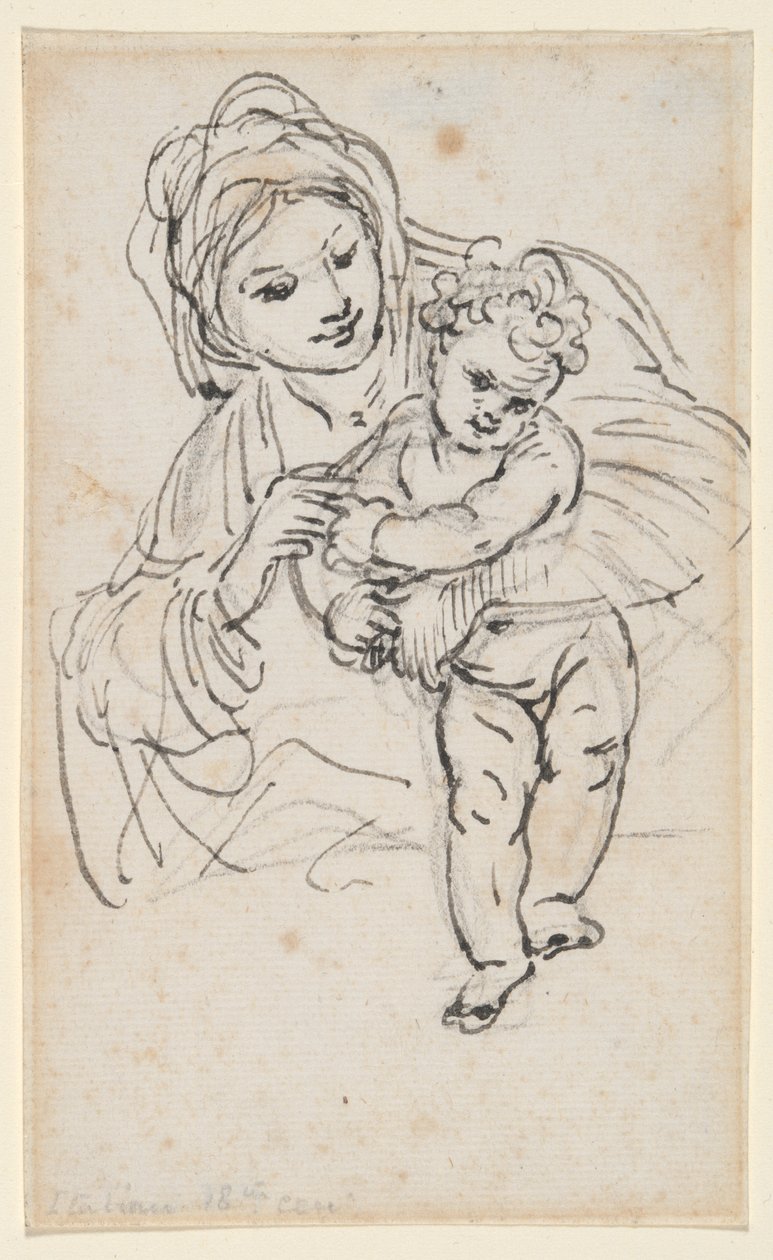 madonna ve çocuk by Giacinto Calandrucci