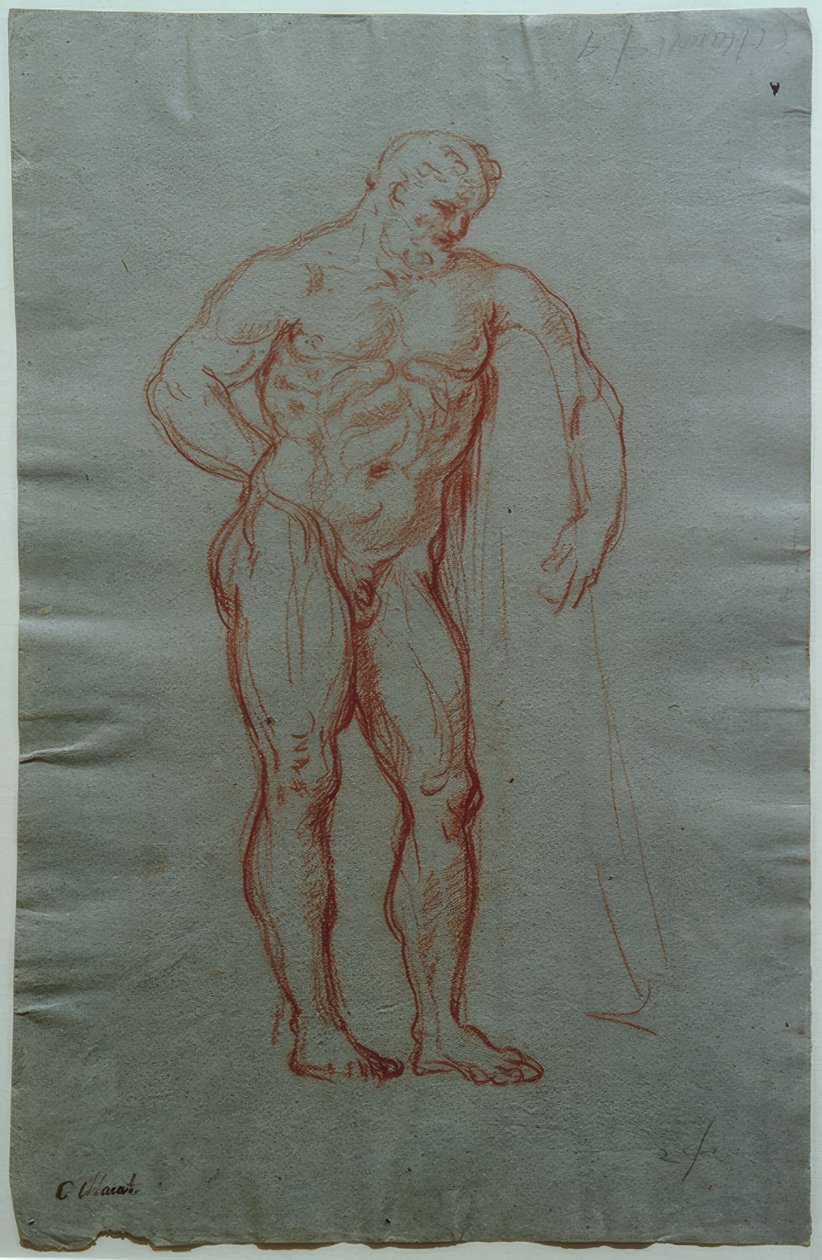 Farnese Herkül figüründen sonra çalışın by Giacinto Calandrucci