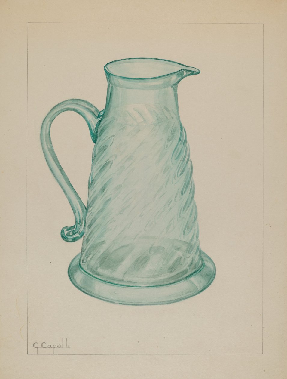 Pekmez Sürahisi, c. 1937. by Giacinto Capelli