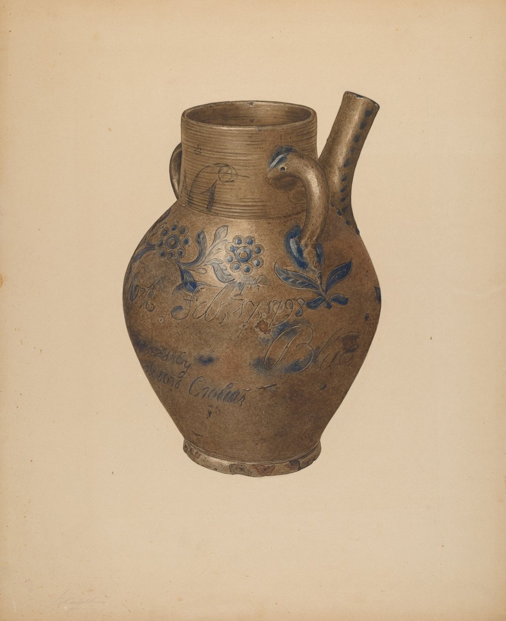 Su Sürahisi, c. 1940. by Giacinto Capelli