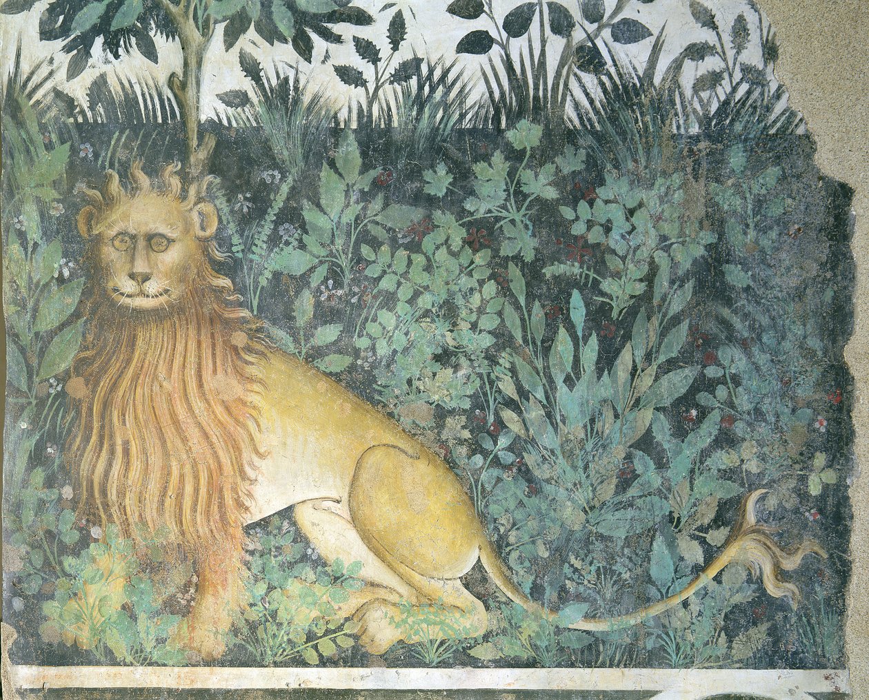 Hayat Çeşmesi, aslan detayı, 1418-30 by Giacomo Jaquerio