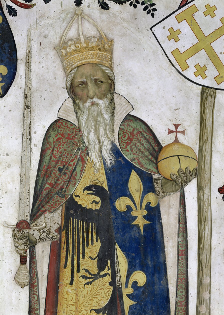 Dokuz Değer, Şarlman detayı (747-814) 1418-30 by Giacomo Jaquerio