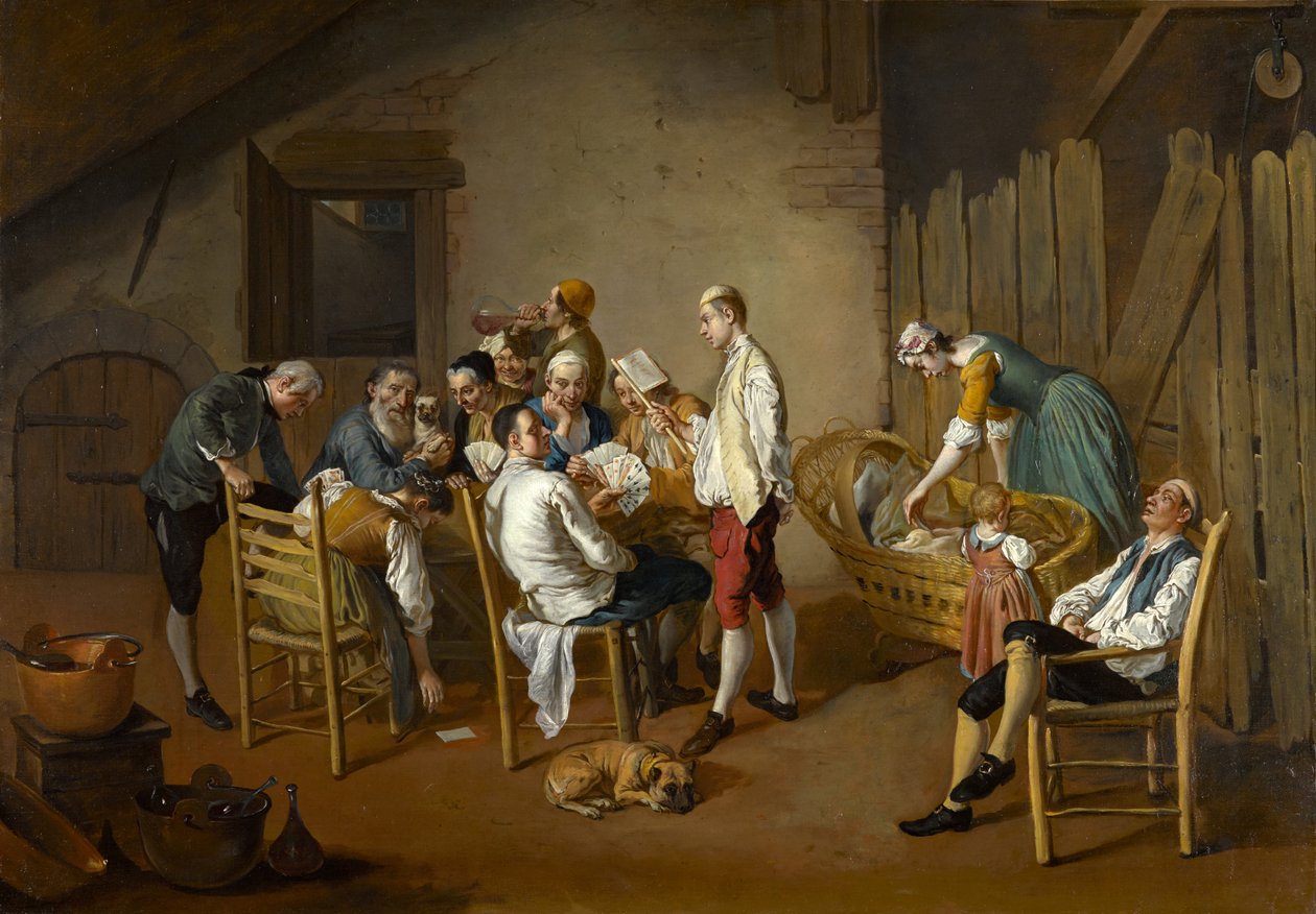 Kart Oyunu, c.1738-1750 by Giacomo Ceruti