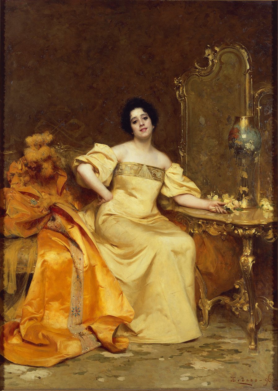Giacomo Grosso tarafından aktris Virginia Reiter by Giacomo Grosso