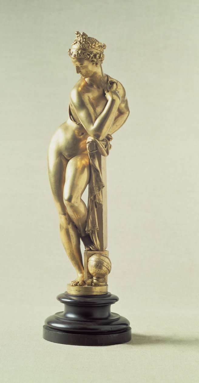 Çıplak bir kadın figürü ile temsil edilen astronomi by Giambologna