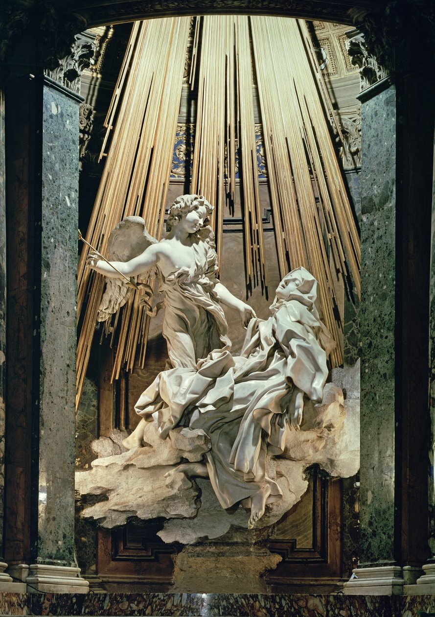 Aziz Teresa Ecstasy (mermer) by Gian Lorenzo Bernini