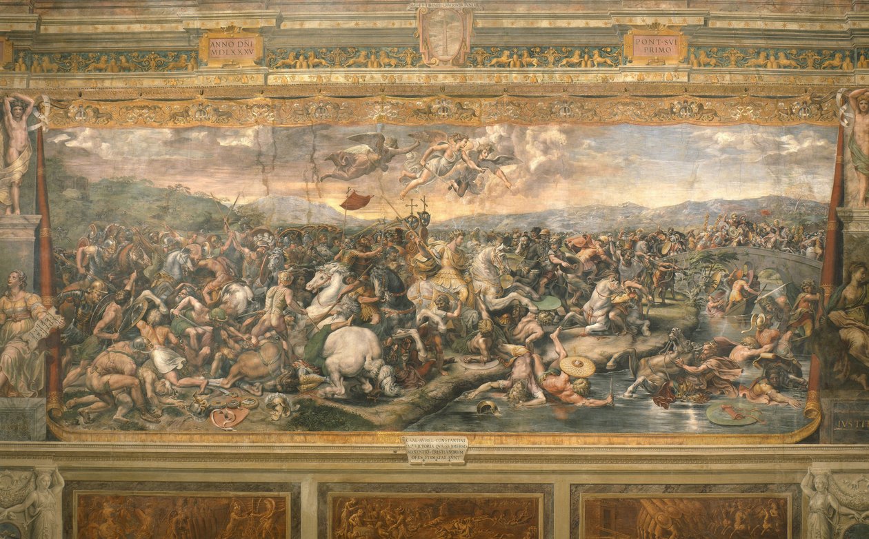 Milvian Köprüsü Savaşı, 1517-1524 by Gianfrancesco Penni
