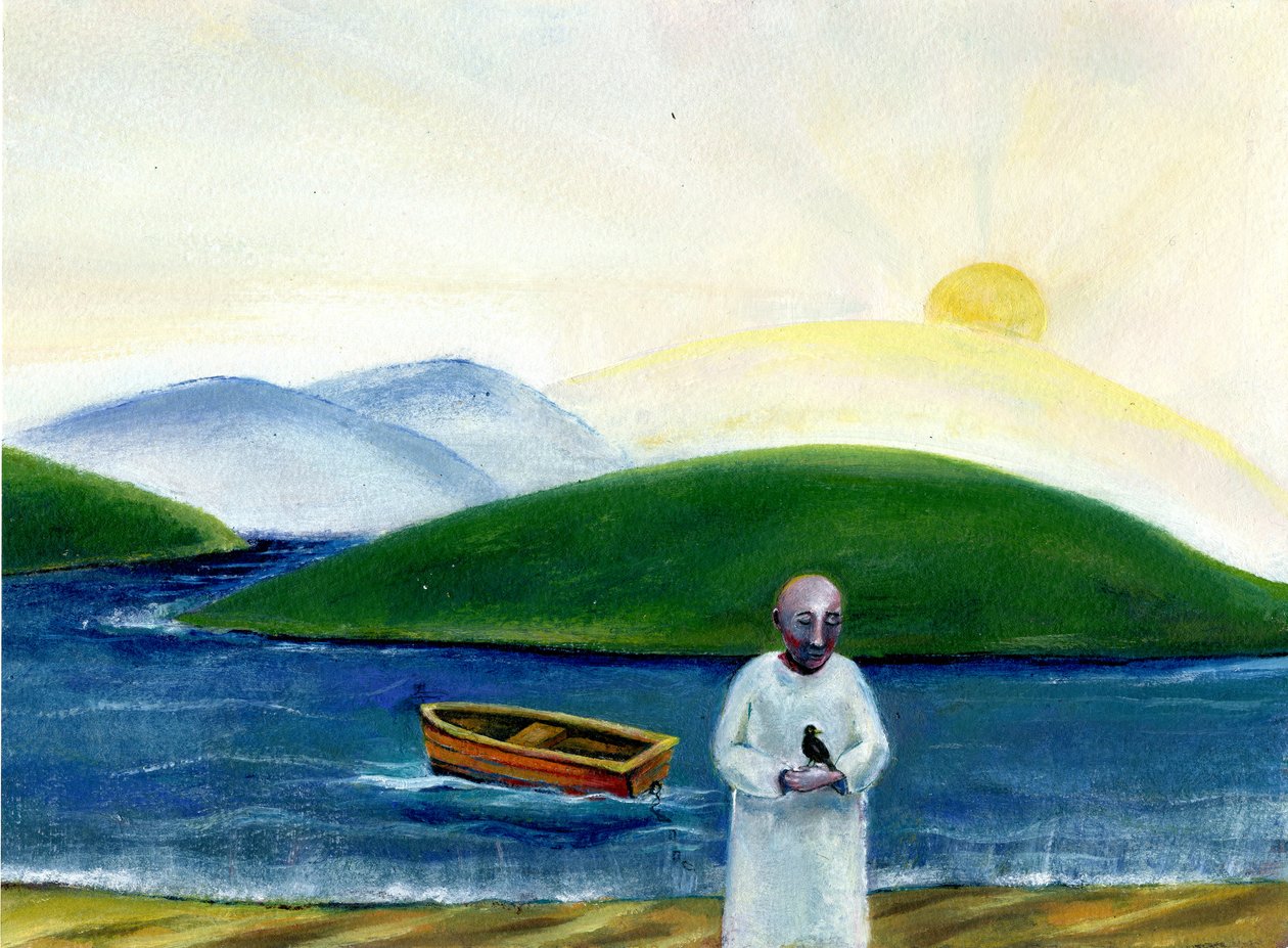 Dawn Goodbye,2004, (kağıt üzerinde yağlı boya) by Gigi Sudbury