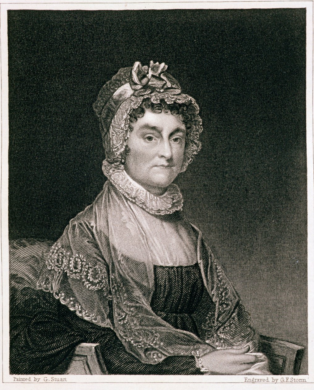 Abigail Adams, G.F. Fırtına (fl.c.1834) by Gilbert Stuart