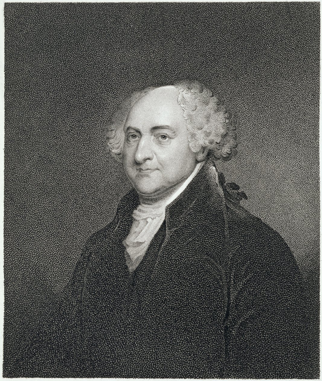 John Adams, James Barton Longacre (1794-1869) tarafından kazınmış by Gilbert Stuart
