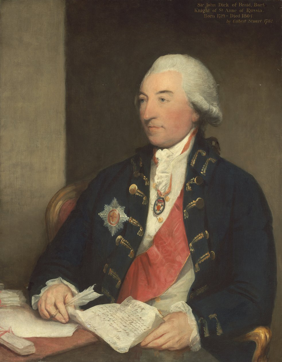 Sir John Dick, 1783  by Gilbert Stuart