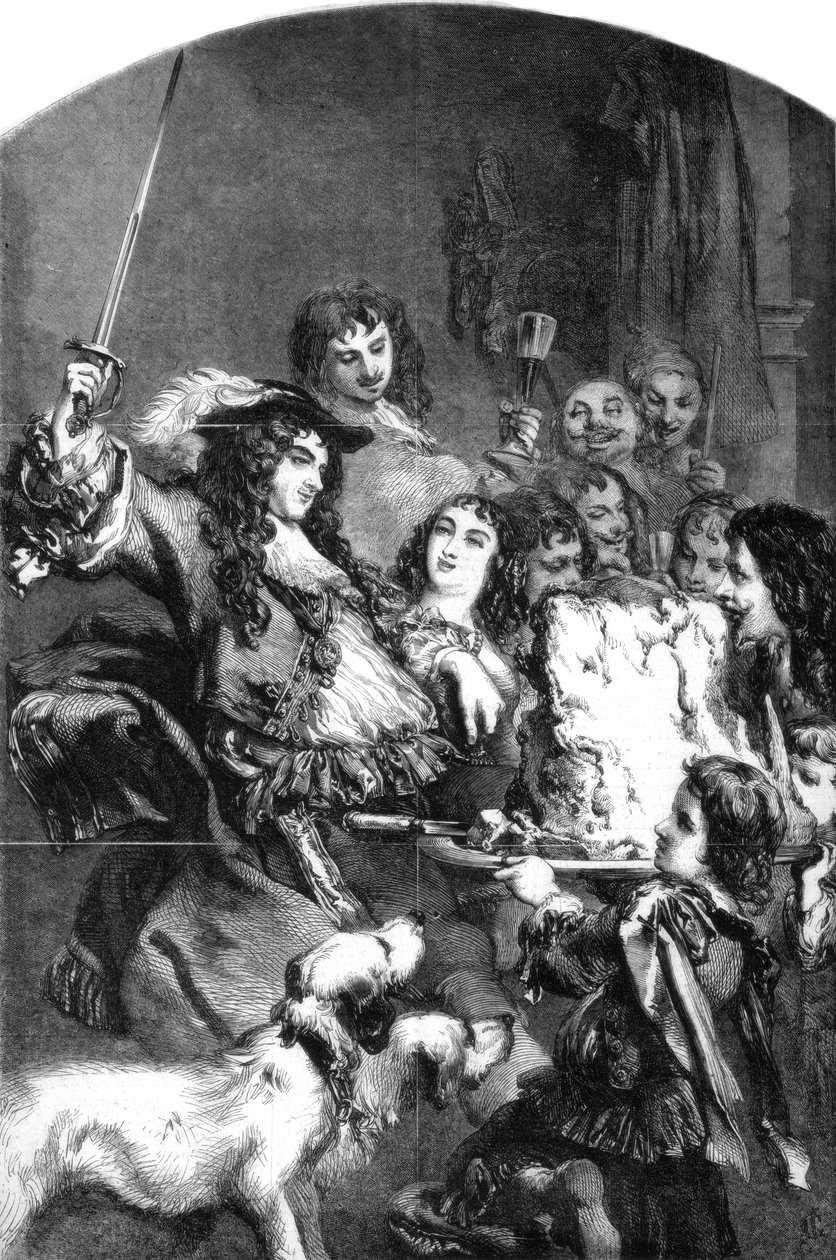 Charles II bir sığır filetosu şövalyesi by Gilbert