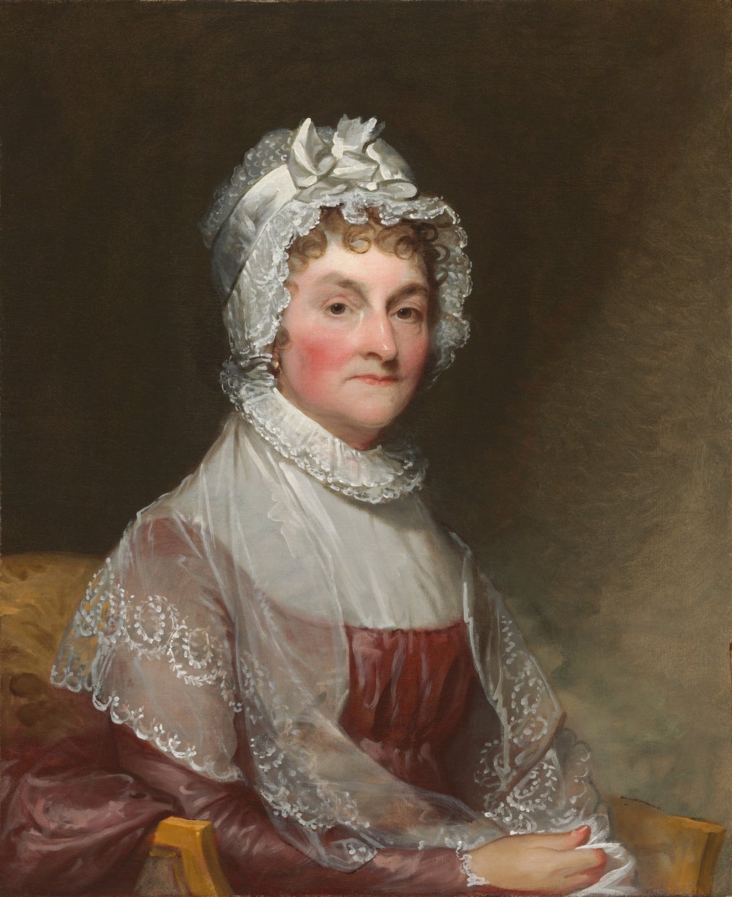 Abigail Smith Adams Bayan John Adams, 18001815. by Gilbert Stuart
