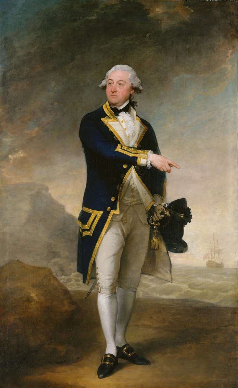 Kaptan John Gell, 1785. by Gilbert Stuart