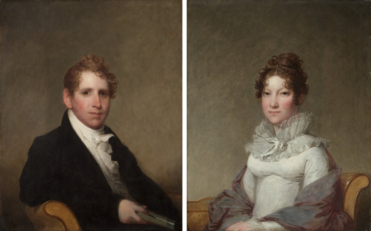 Dr. James Stuart; Mary Campbell Stuart by Gilbert Stuart
