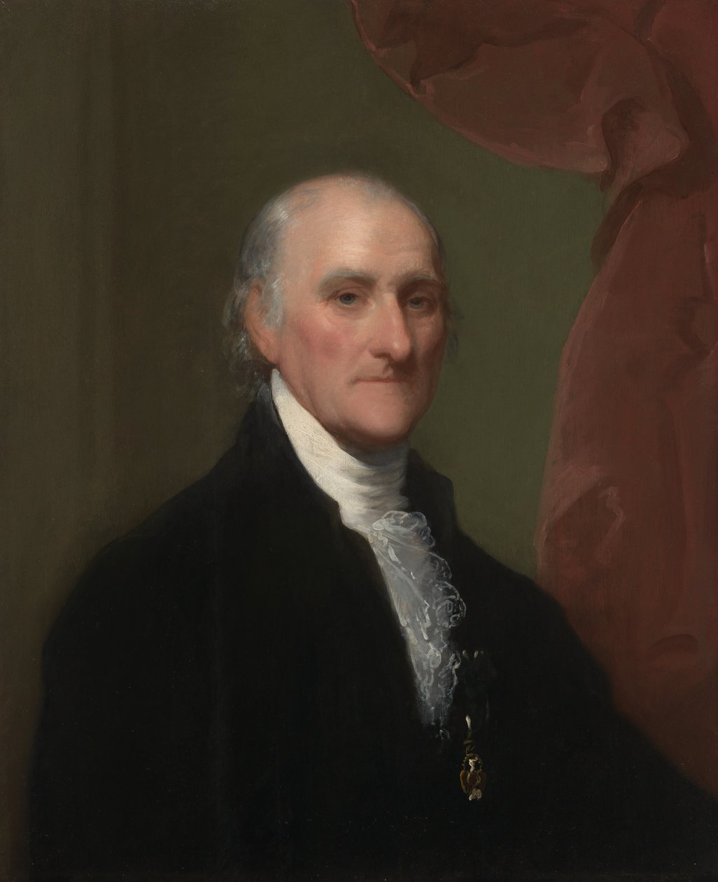 Samuel Miles, c.1800 (ahşap panel üzerine yağlı boya) by Gilbert Stuart