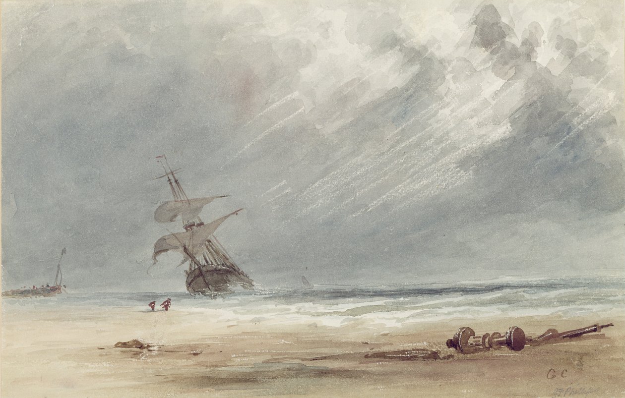 Bir Sahilde Fırtına by Giles Firman Phillips