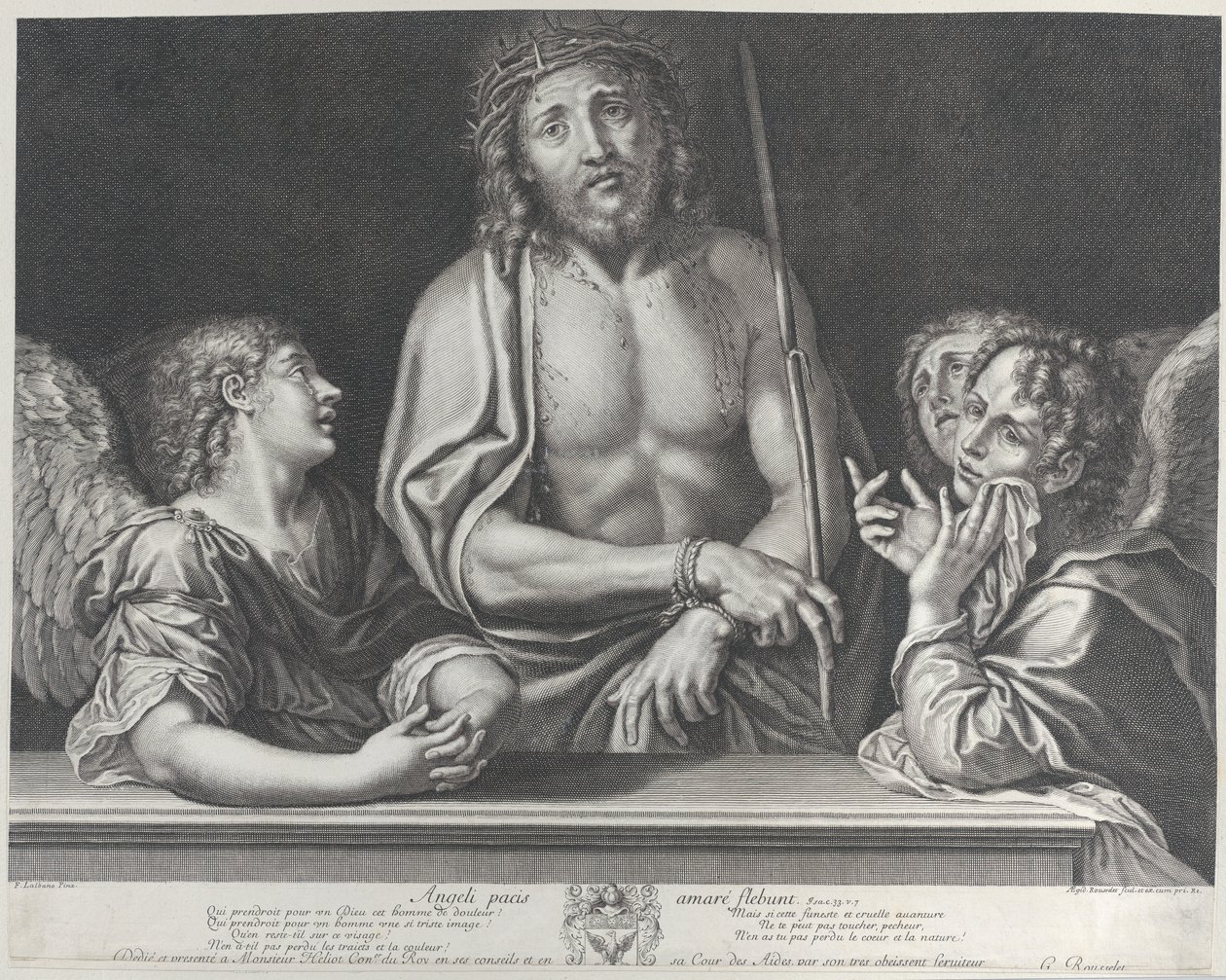 Üç melekli Ecce Homo, 1634-86. by Gilles Rousselet