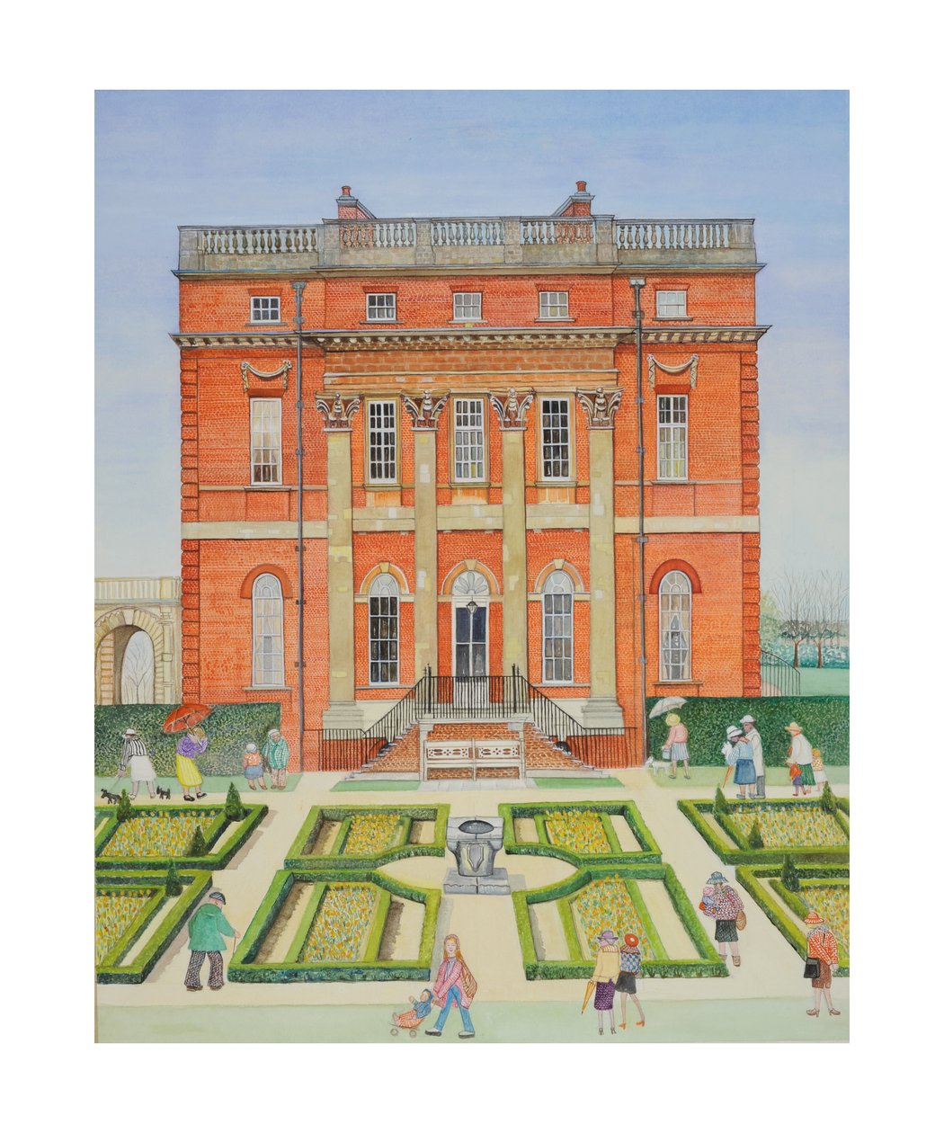 West Clandon, surrey (kağıt üzerinde wc) by Gillian Lawson