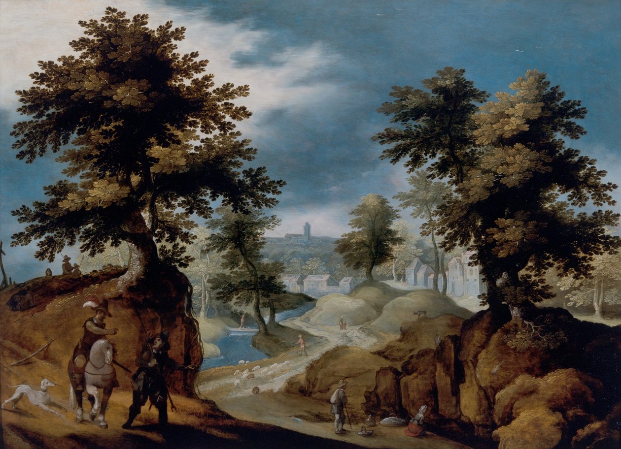 Figürlü Manzara by Gillis van III Coninxloo