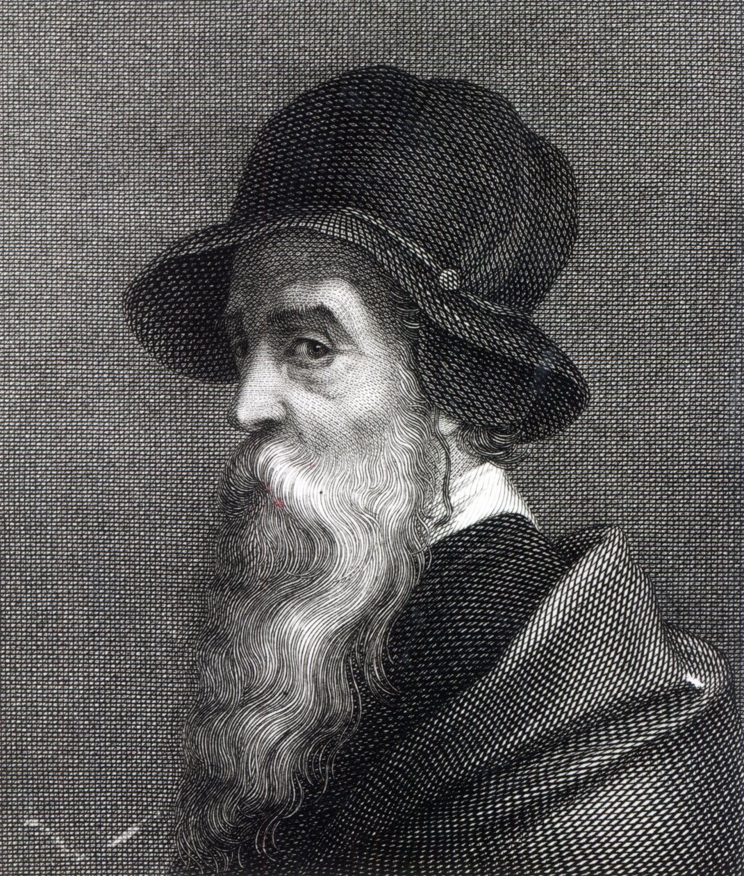 Franz Erich Moritz Steinla tarafından kazınmış Benvenuto Cellini by Giorgio Vasari