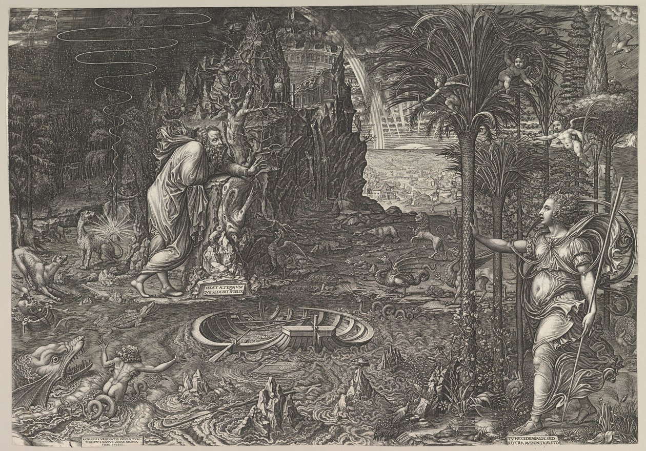 Hayat Alegorisi, 1561. by Giorgio Ghisi