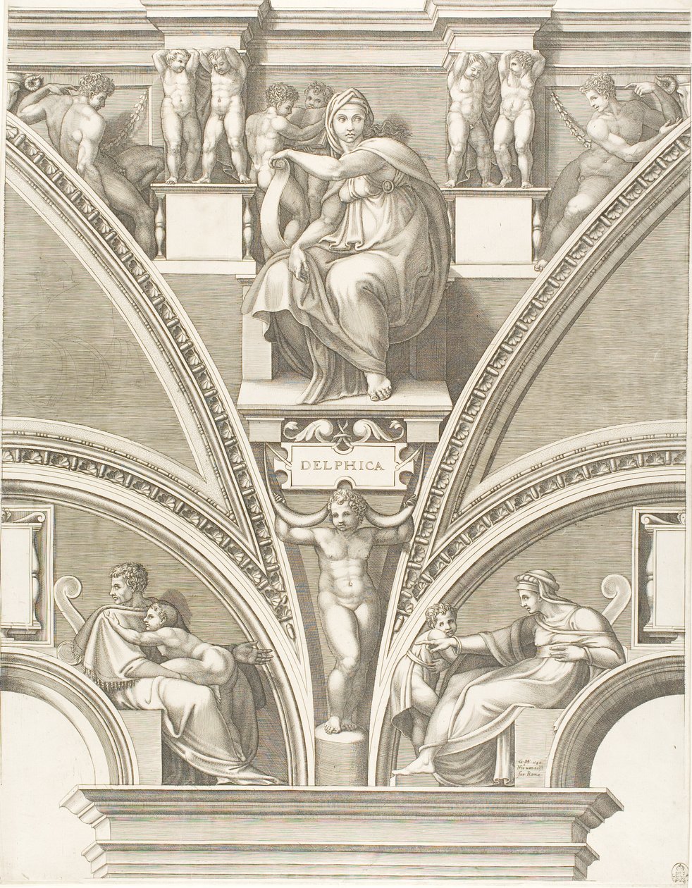 Delphic Sibyl by Giorgio Ghisi