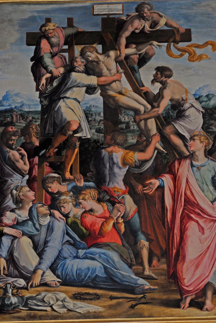 İsa çarmıhtan indirildi by Giorgio Vasari