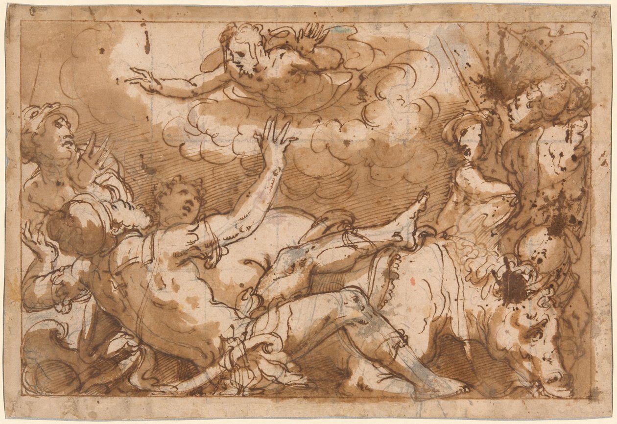 Aziz Paul Dönüşümü by Giorgio Vasari