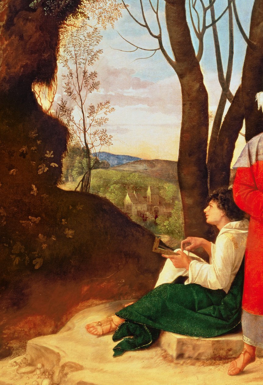 Üç Filozof (54291 detayı) by Giorgione da Castelfranco