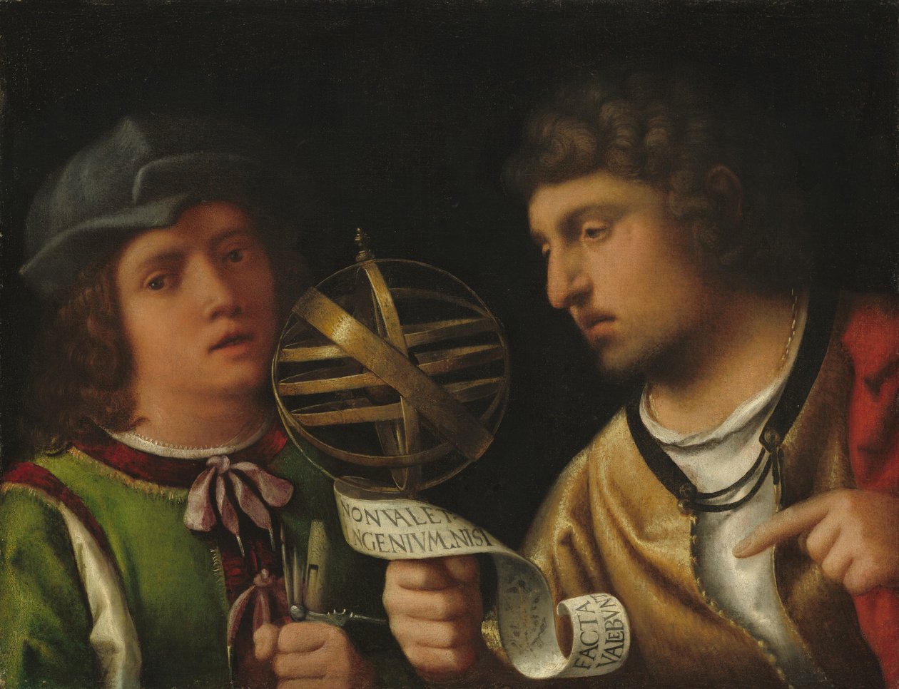 Giovanni Borgherini ve Öğretmeni by Giorgione