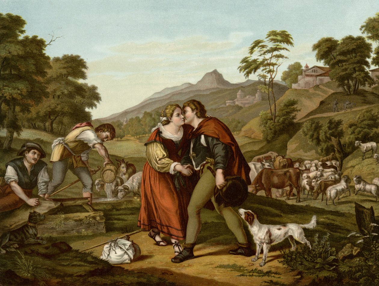 Yakup ve Rachel by Giorgione da Castelfranco