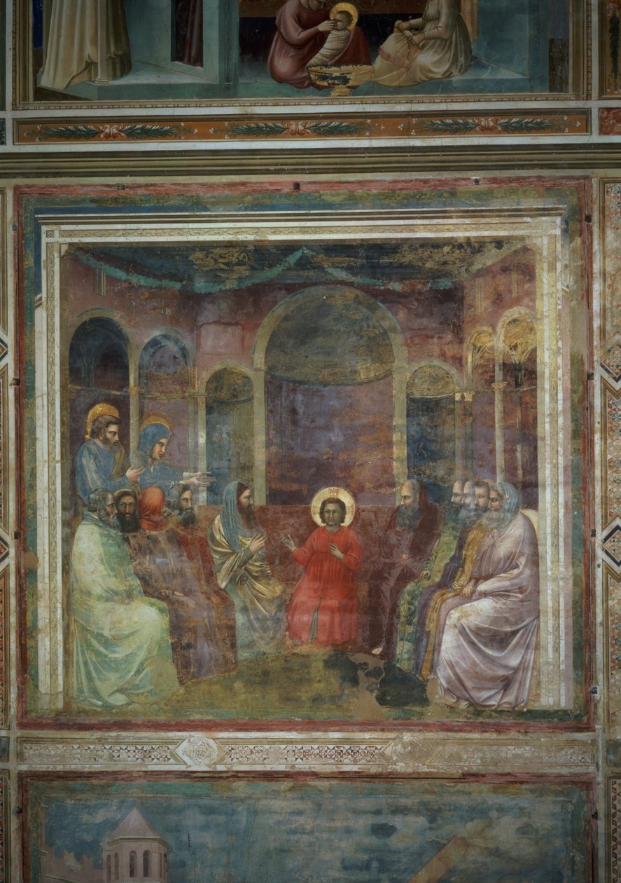 Doktorlar Arasında İsa, c.1305 by Giotto di Bondone