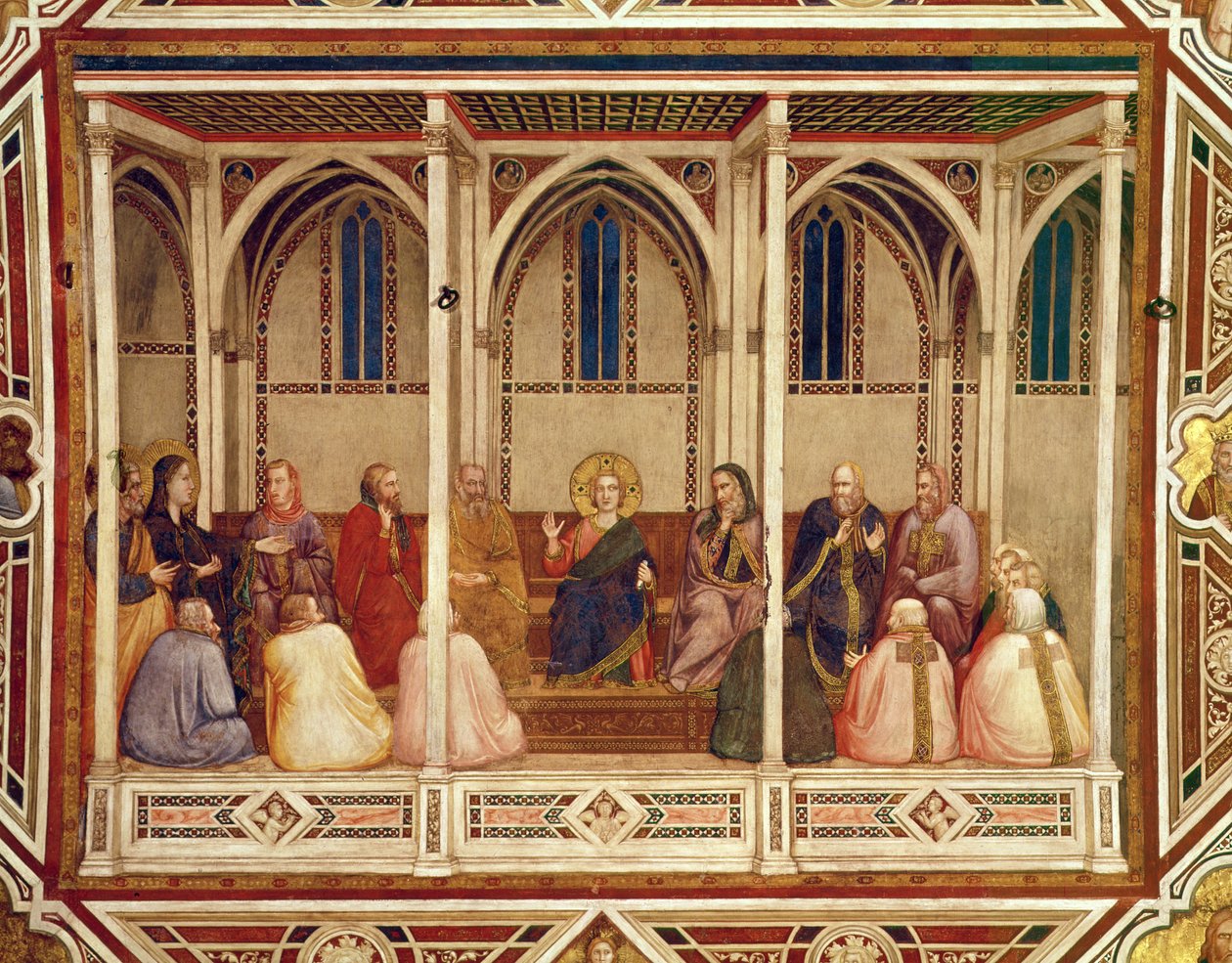 Doktorlar Arasında İsa, c.1320 by Giotto di Bondone