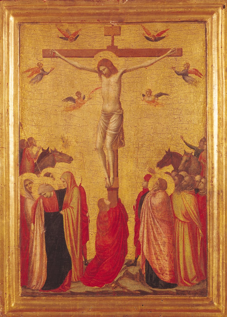 Çarmıha Gerilme (panelde tempera) by Giotto di Bondone
