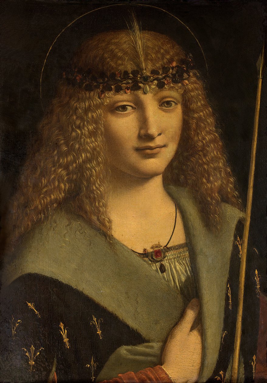 Aziz Sebastian olarak bir çocuğun portresi by Giovanni Antonio Boltraffio