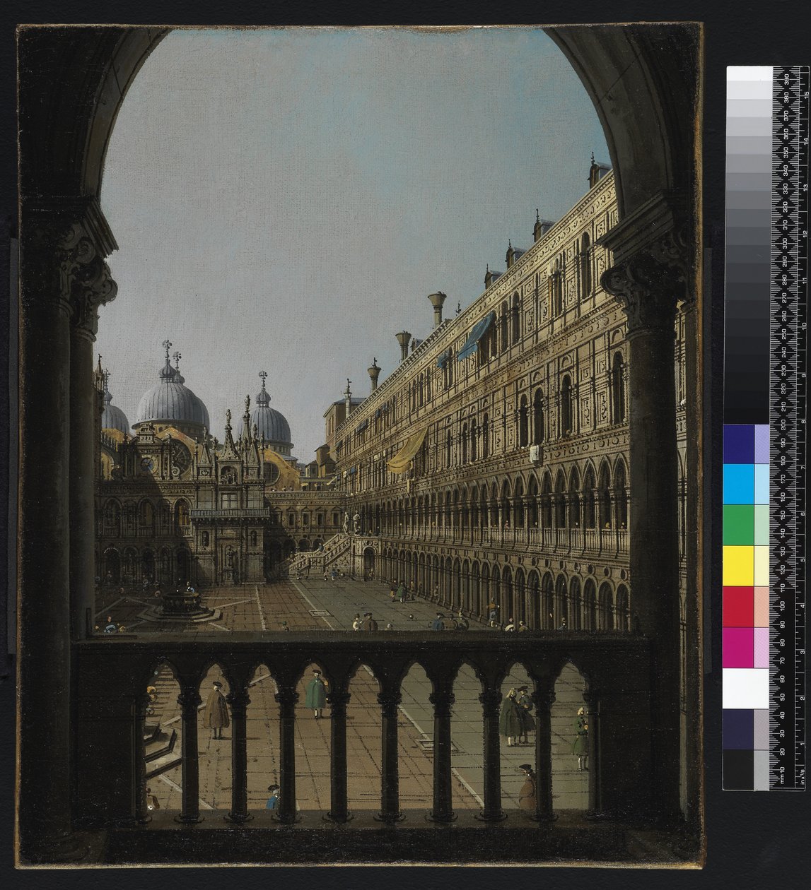Doge Sarayı İç Mahkemesi, Venedik, c.1756 by Giovanni Antonio Canal