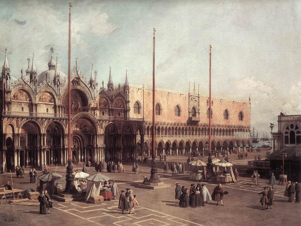 San Marco Meydanı by Giovanni Antonio Canal