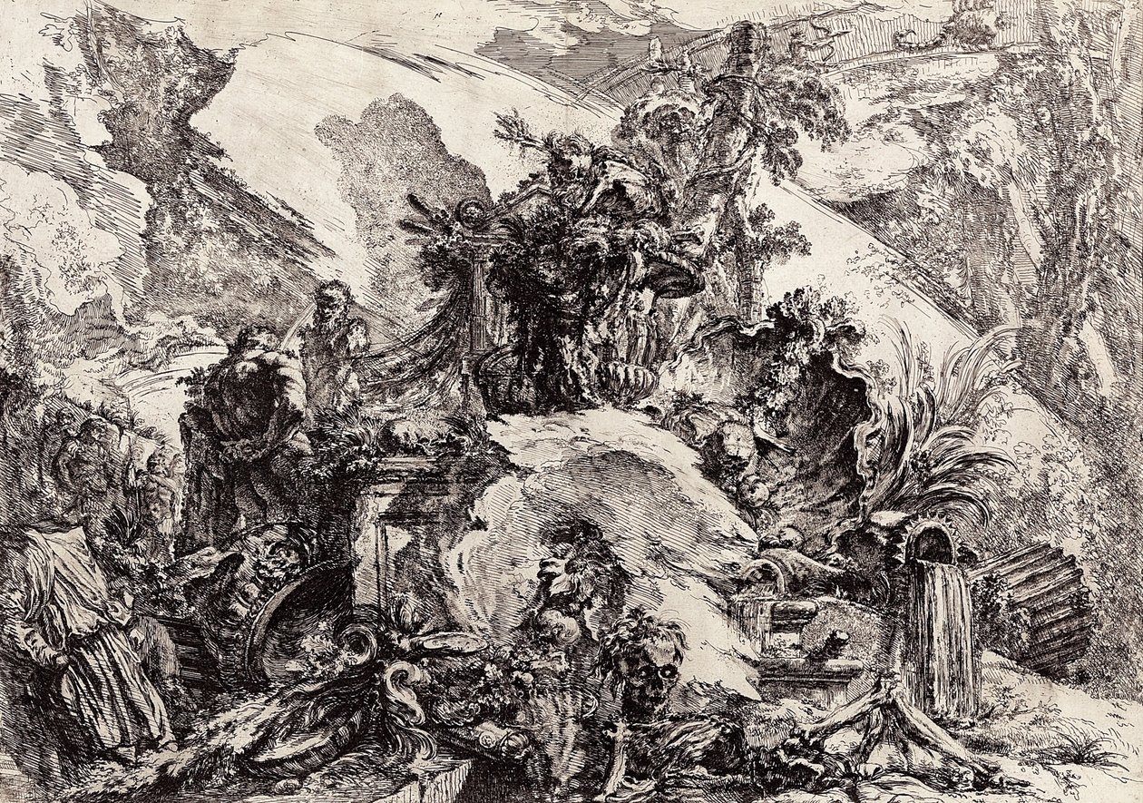 iskeletler by Giovanni Battista Piranesi