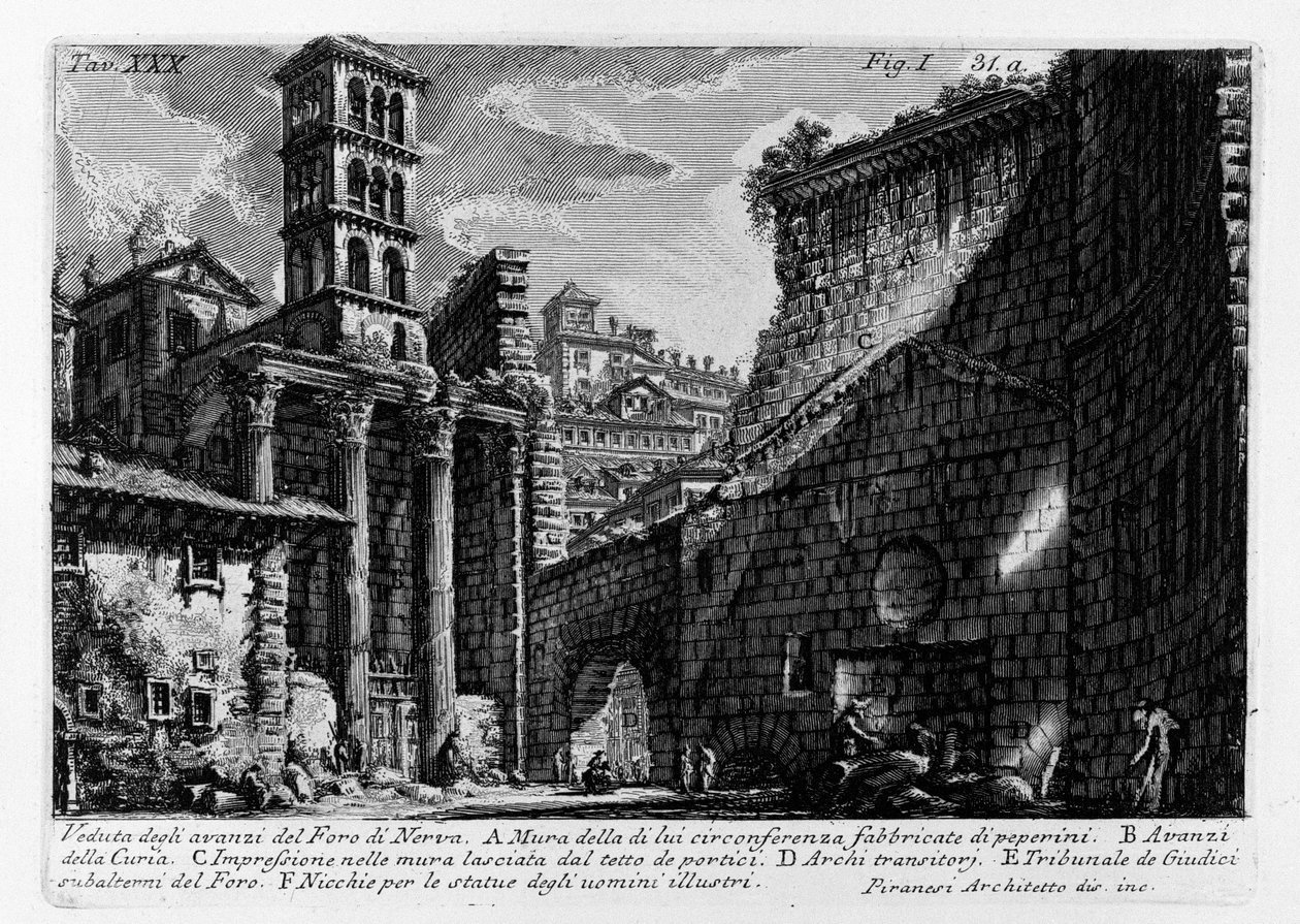 Forum Nerva by Giovanni Battista Piranesi