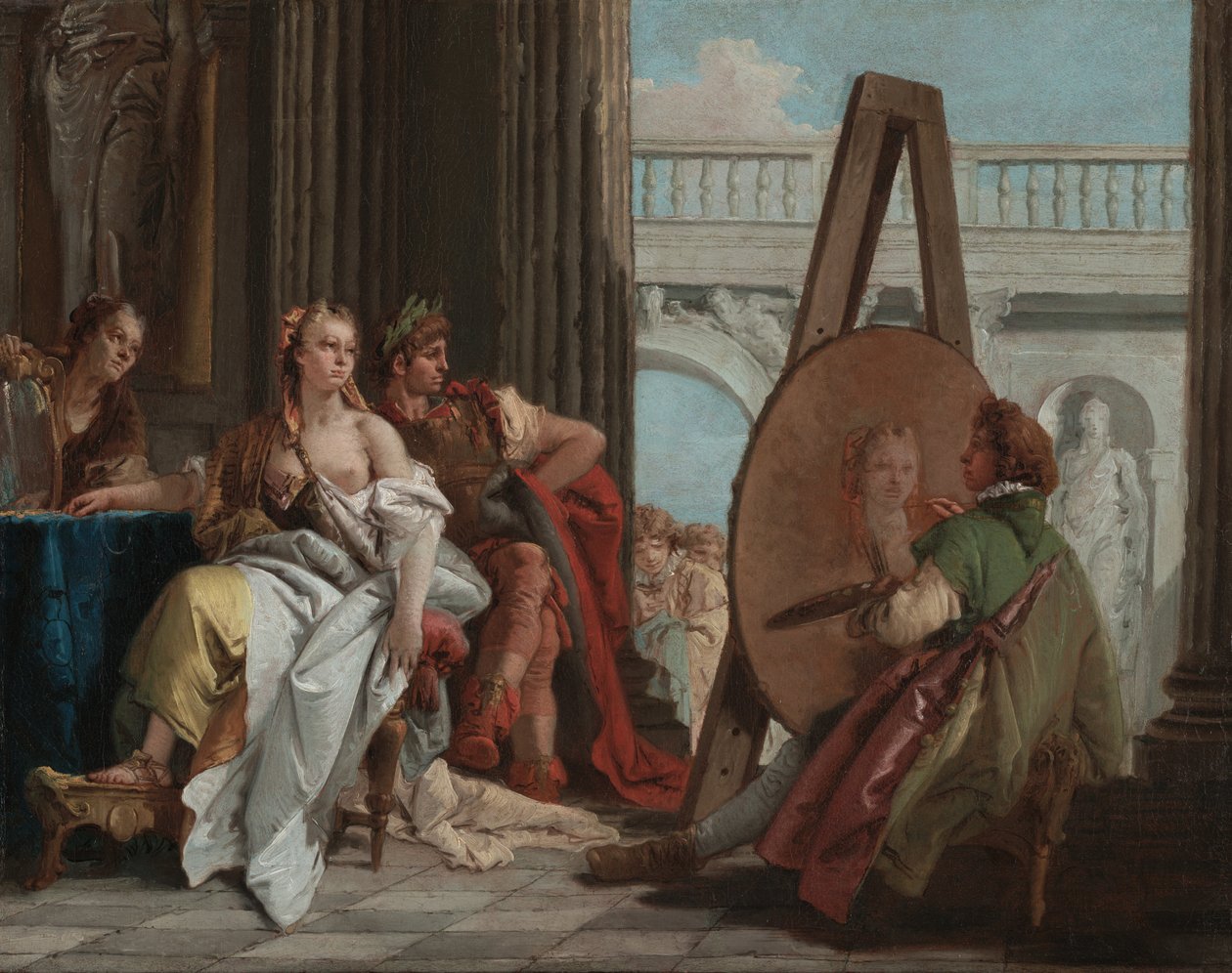 Apelles Stüdyosunda Büyük İskender ve Campaspe by Giovanni Battista Tiepolo