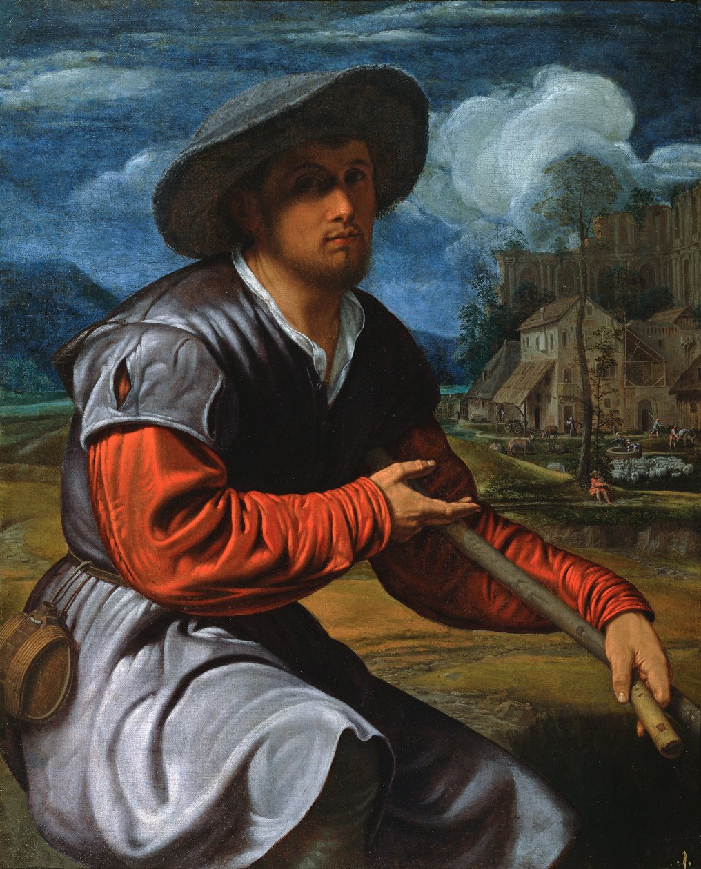 Flütlü Çoban by Giovanni Girolamo Savoldo