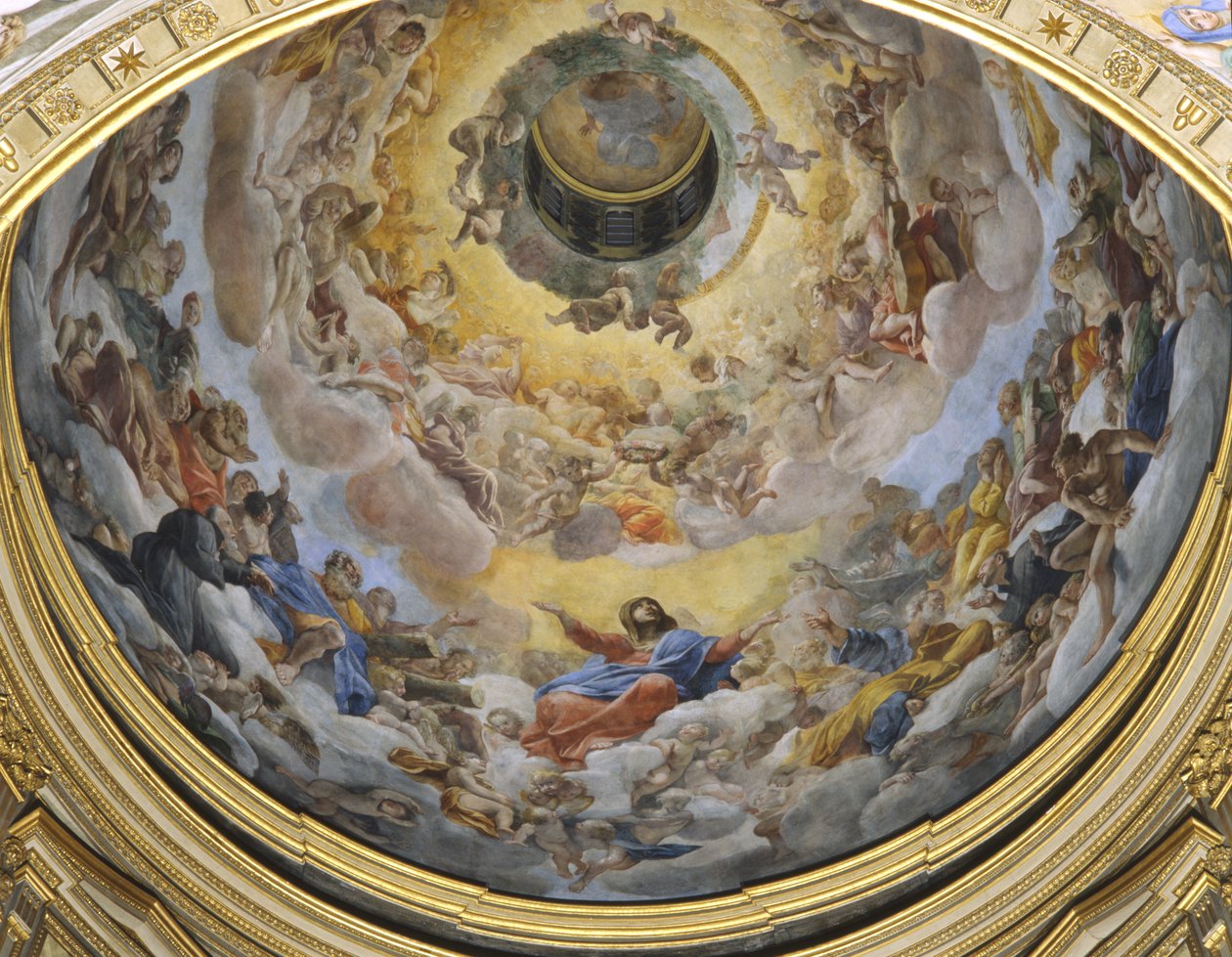 ಗ್ಲೋರಿ ಆಫ್ ಪ್ಯಾರಡೈಸ್, 1627 ಟರ್ಕ್ by Giovanni Lanfranco